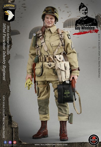 WWII アメリカ軍 第101空挺師団 ガイ・ウィデン ノルマンディー上陸作戦 1944 1/6 アクションフィギュア SS110