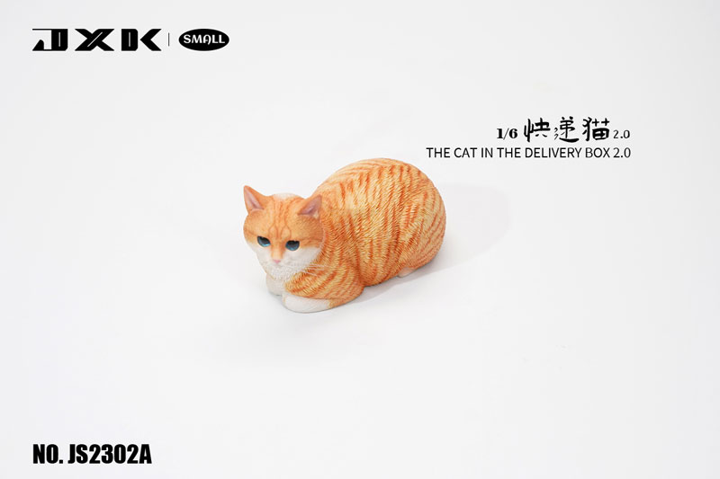 1/6 スモール 猫 イン・ザ・ダンボール 2.0 A Orange Stripe（JS-2302A）