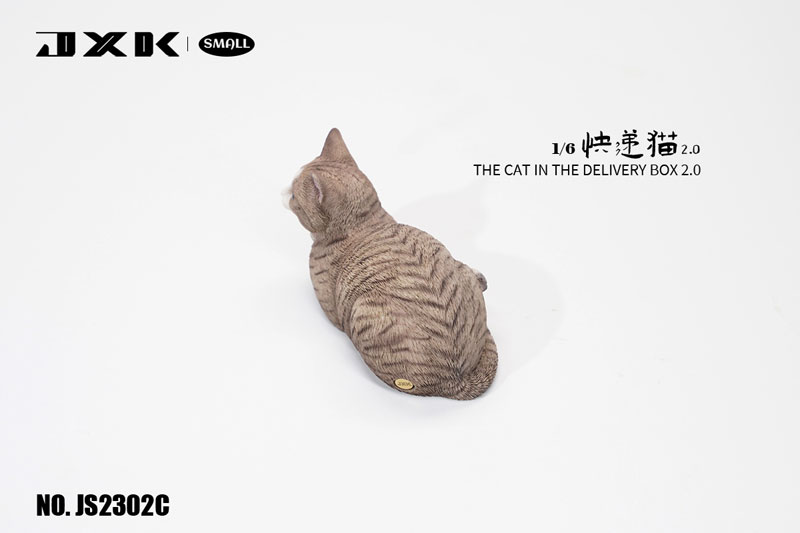 1/6 スモール 猫 イン・ザ・ダンボール 2.0 C Gray Stripe（JS-2302C）