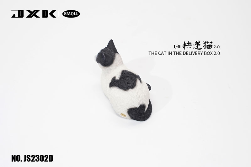 1/6 スモール 猫 イン・ザ・ダンボール 2.0 D White & Black（JS-2302D）