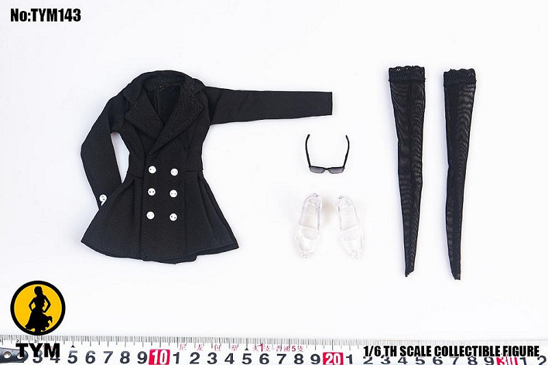 1/6 ブラックセクシースカートスーツ（TYM143）