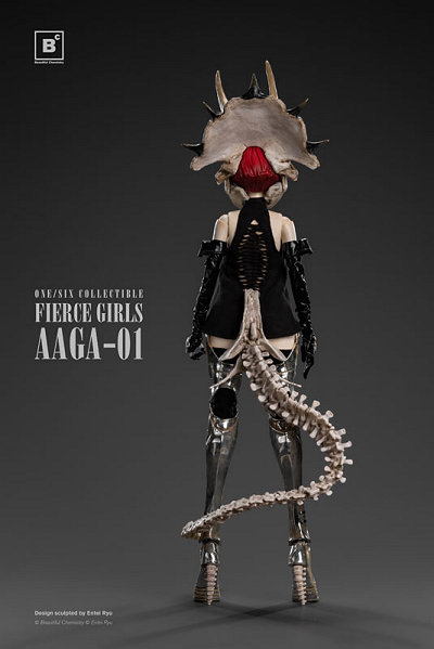 フィアス・ガールズ シリーズ: ボーン・ガール（トリケラトプス）1/6 アクションフィギュア（AAGA-01）