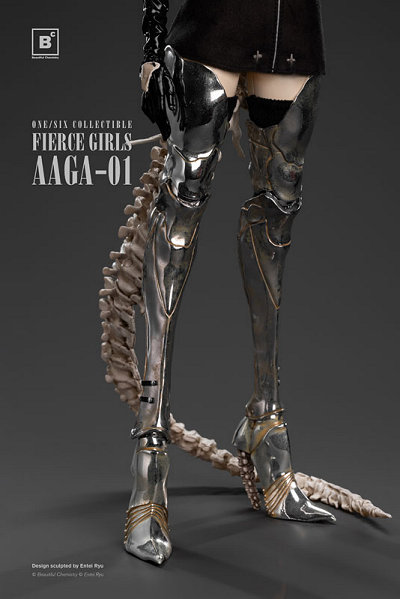 フィアス・ガールズ シリーズ: ボーン・ガール（トリケラトプス）1/6 アクションフィギュア（AAGA-01）