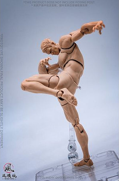 1/12 スーパーフレキシブル男性素体A / アジアンスキン(WT-001B)