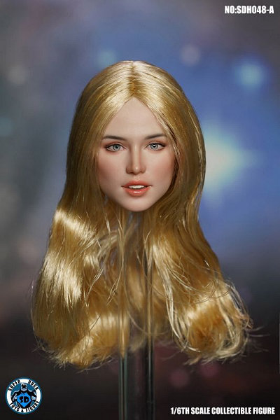 1/6 �E�F�X�^�������w�b�hA�iGold Long Staight Hair�jSD-H048A