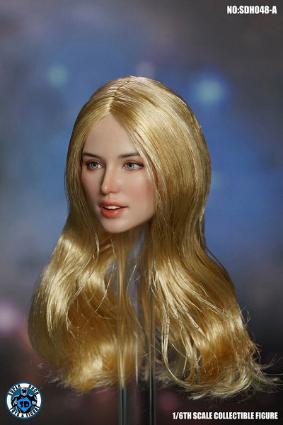 1/6 �E�F�X�^�������w�b�hA�iGold Long Staight Hair�jSD-H048A
