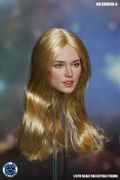 1/6 �E�F�X�^�������w�b�hA�iGold Long Staight Hair�jSD-H048A
