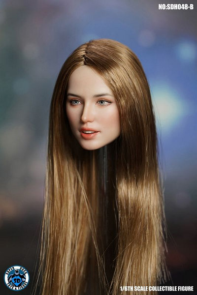 1/6 �E�F�X�^�������w�b�hB�iGold Long Hair�jSD-H048B